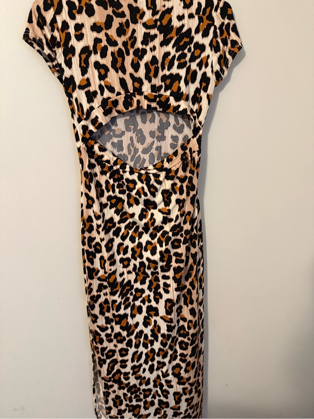 Kids Leopard-Print One-Piece Bodysuit in Brown/Black